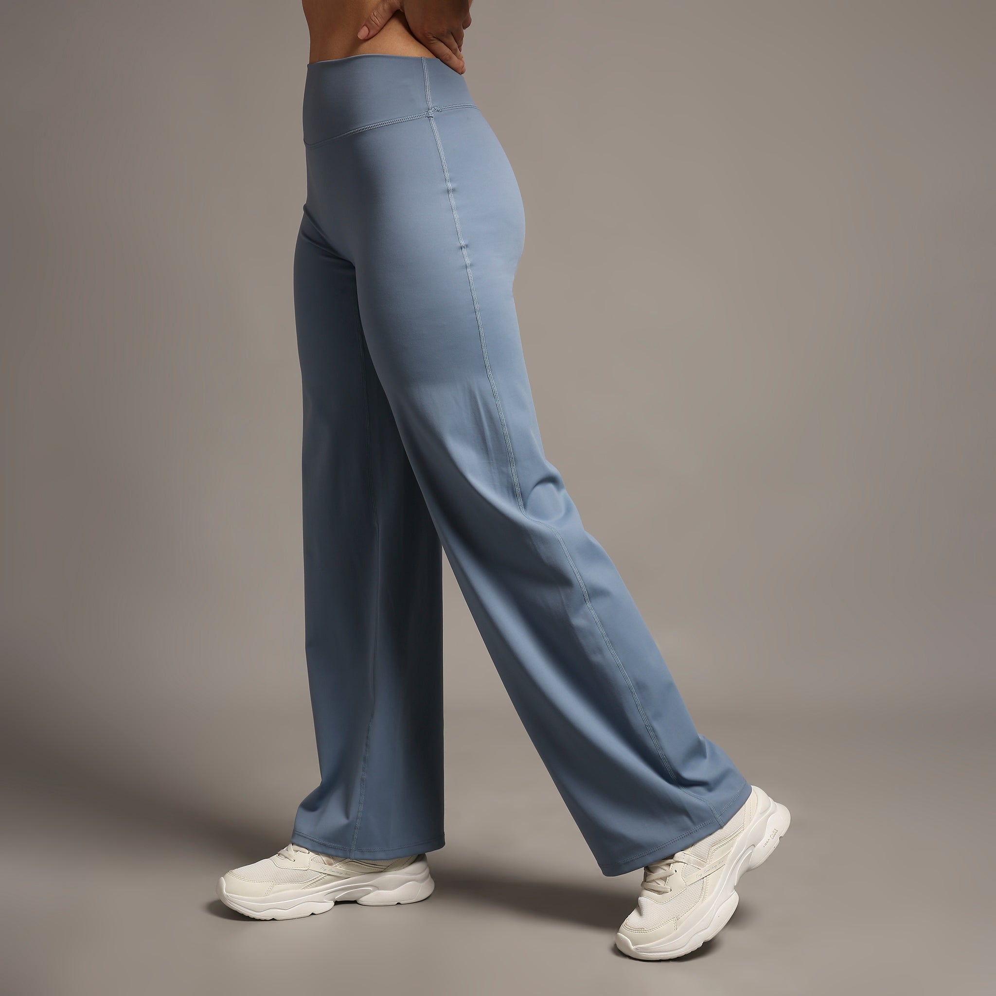 Blue flared pant