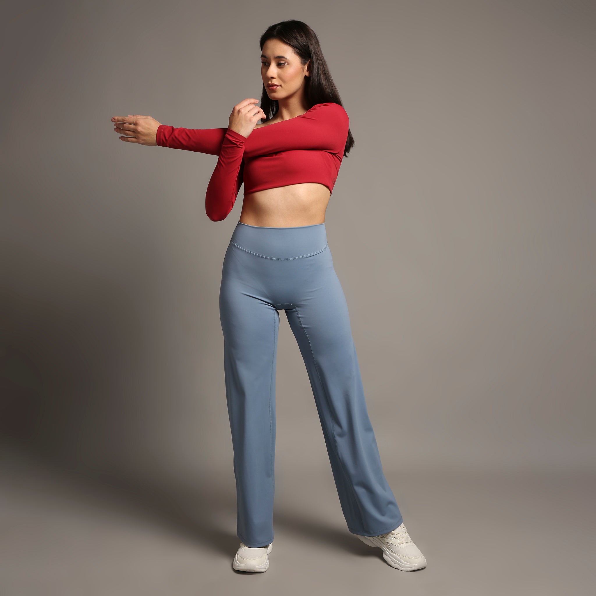 Blue flared pant
