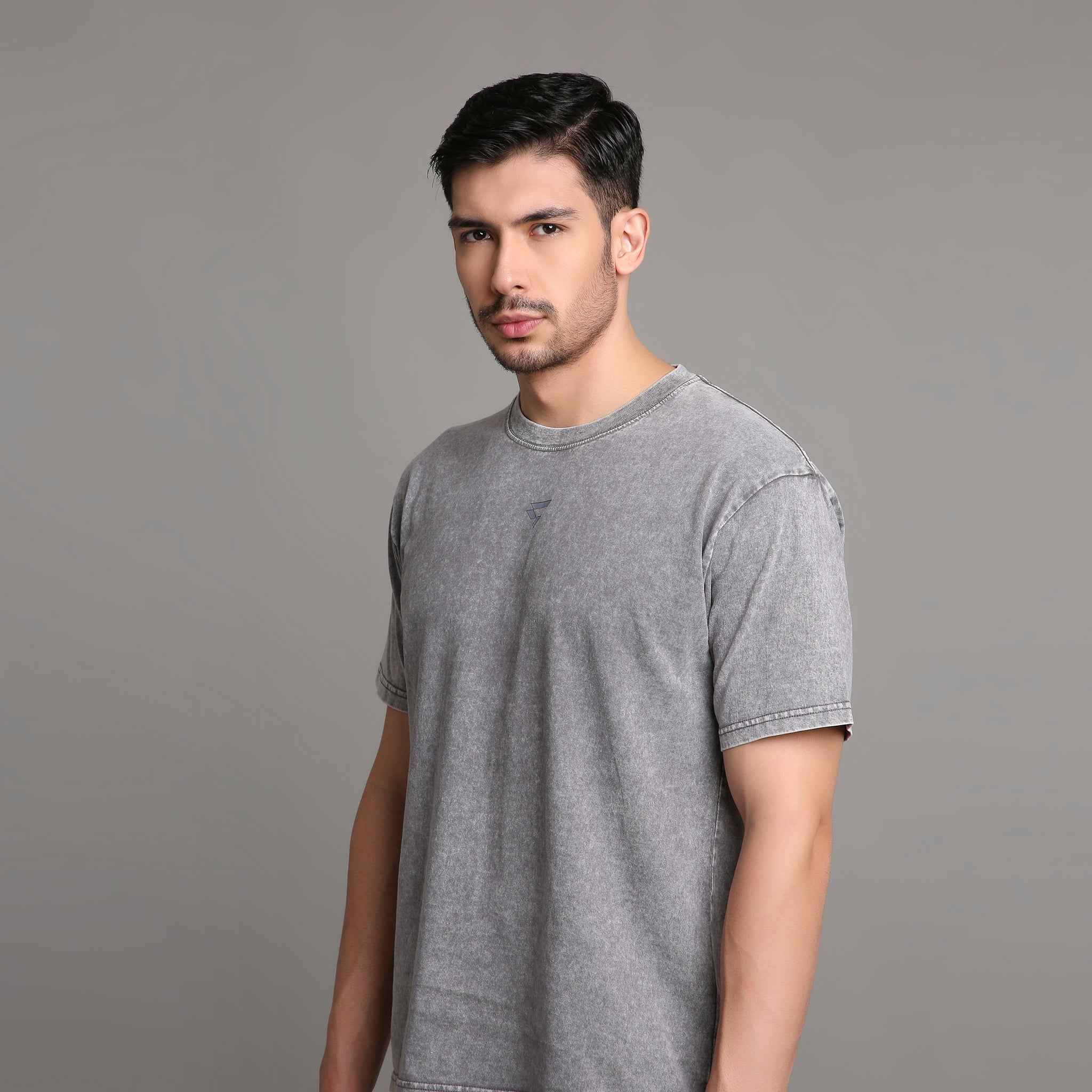 Chaos training shorts and acid wash tee